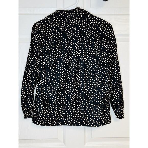 Eyeshadow Womens Black Beige Nude Polka Dotted Blazer/Jacket Size Small - Picture 2 of 8